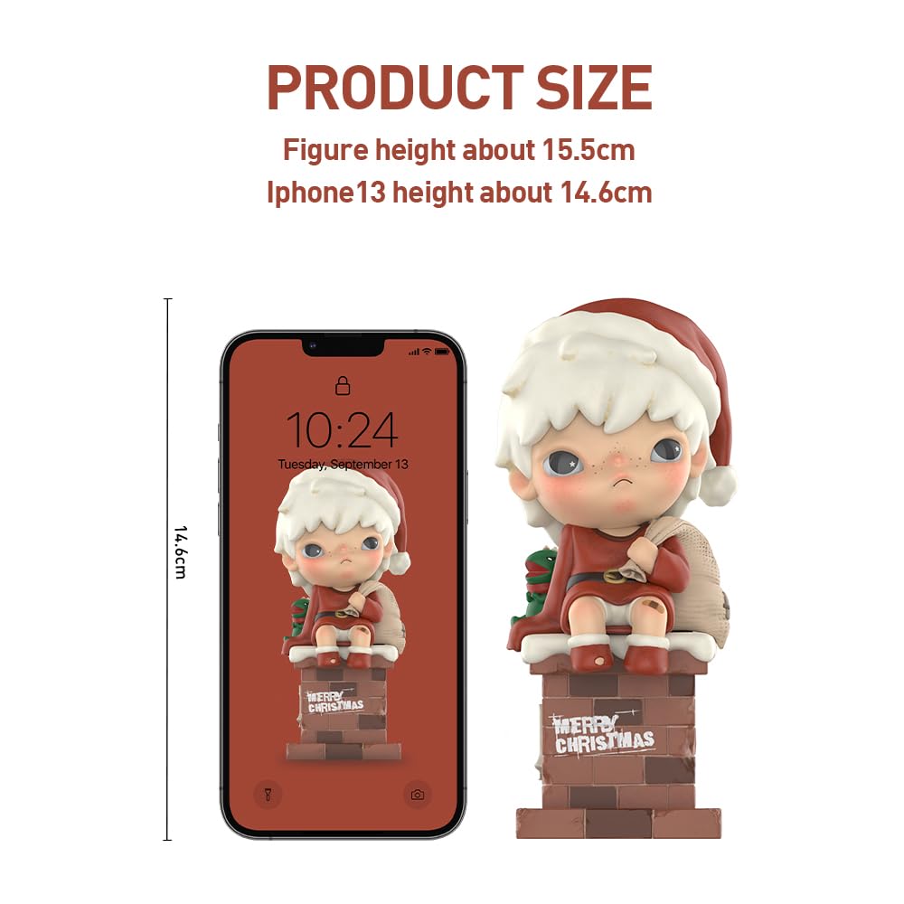 POP MART Merry Christmas Mr.Hirono Figure, 1 Piece, Pop Figures